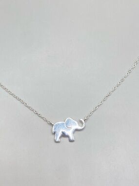 Sterling Silver LA Elephant Pendant Necklace
